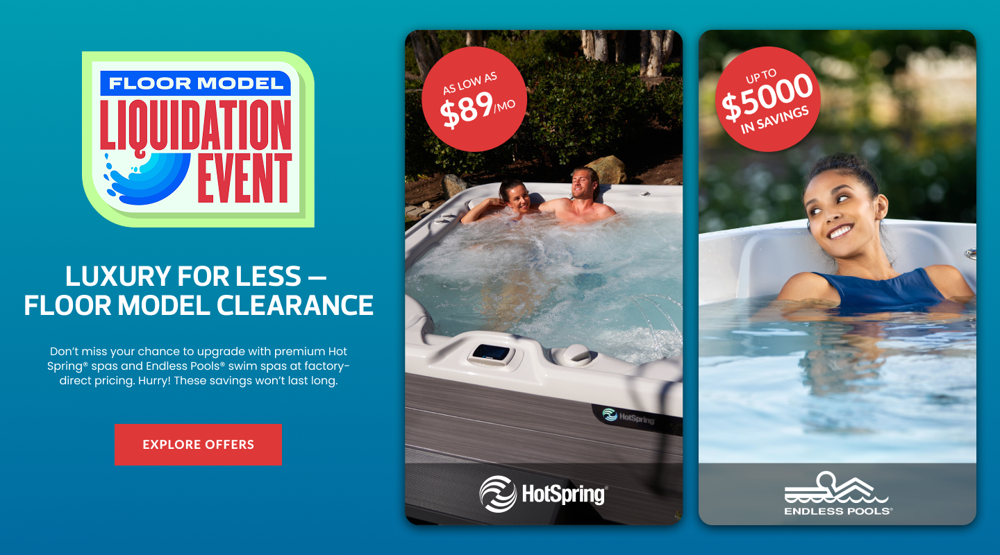Floor model Liquidation event hero banner desktop