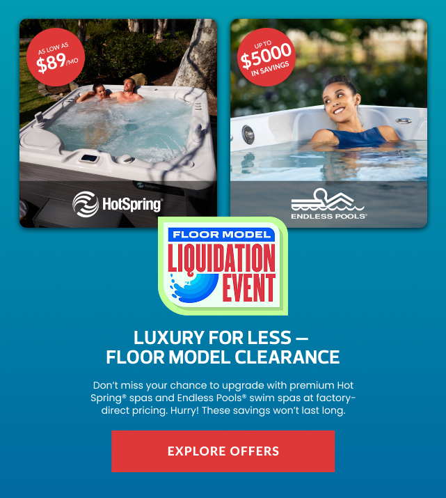 Floor model Liquidation event hero banner